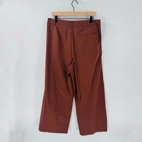 Old Navy Brown Extra High-Rise Adjustable Waist Pants Trousers Size 14P - Picture 3 of 8